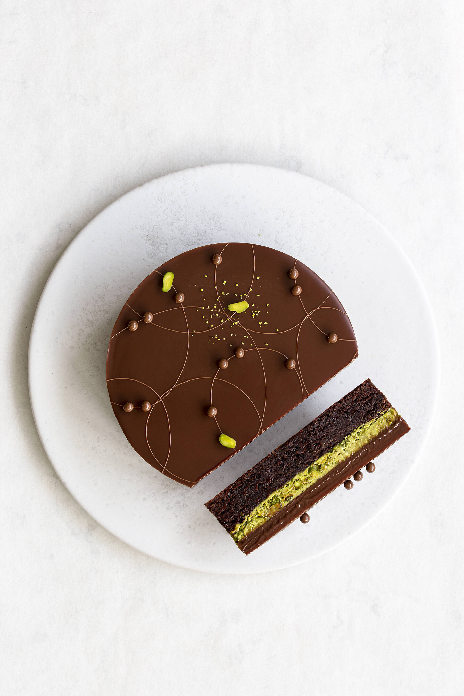 Pistachio brownie